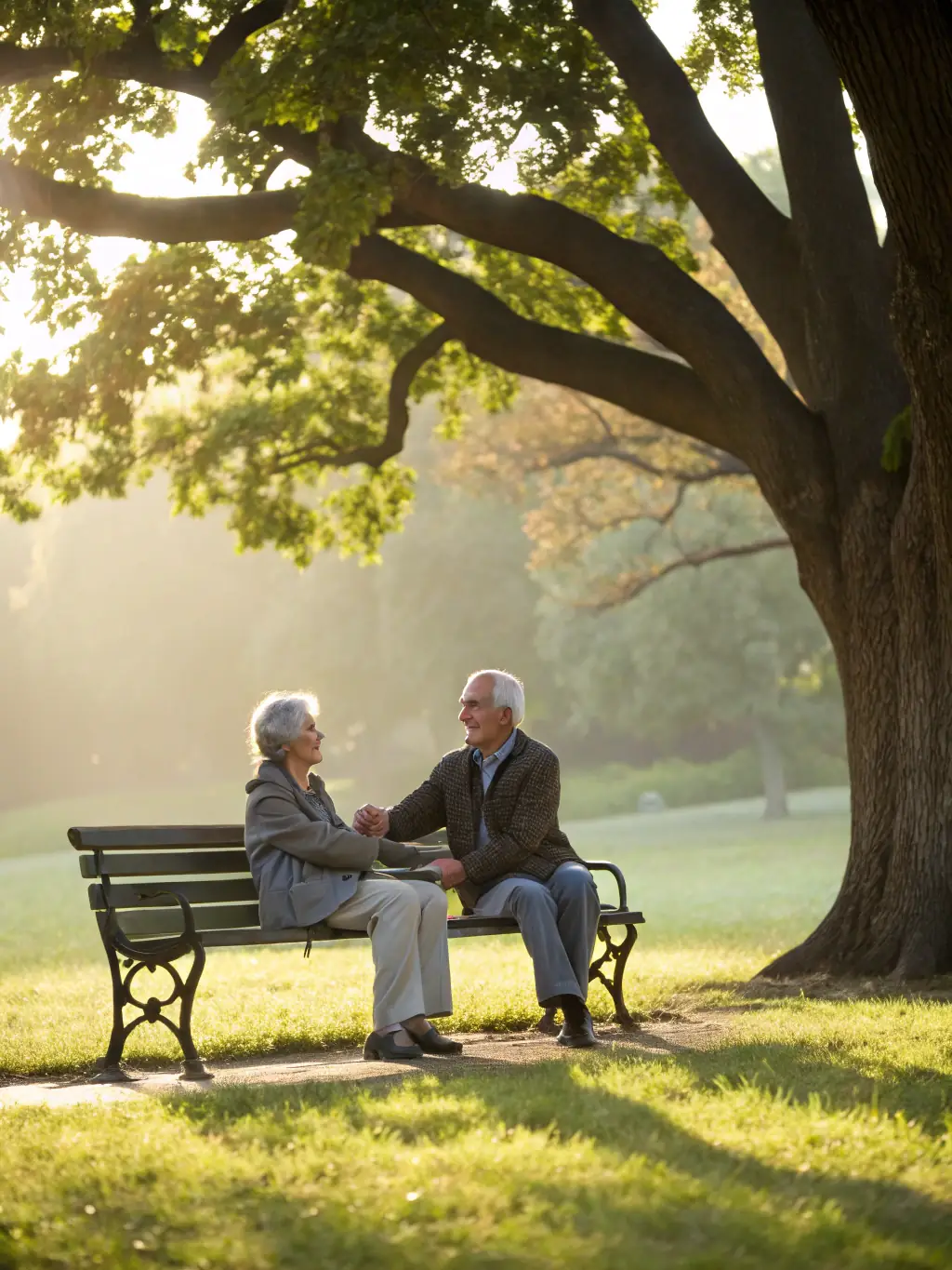 A senior couple enjoying retirement, representing the long-term financial security provided by FinanceFusion's whole life insurance plans.