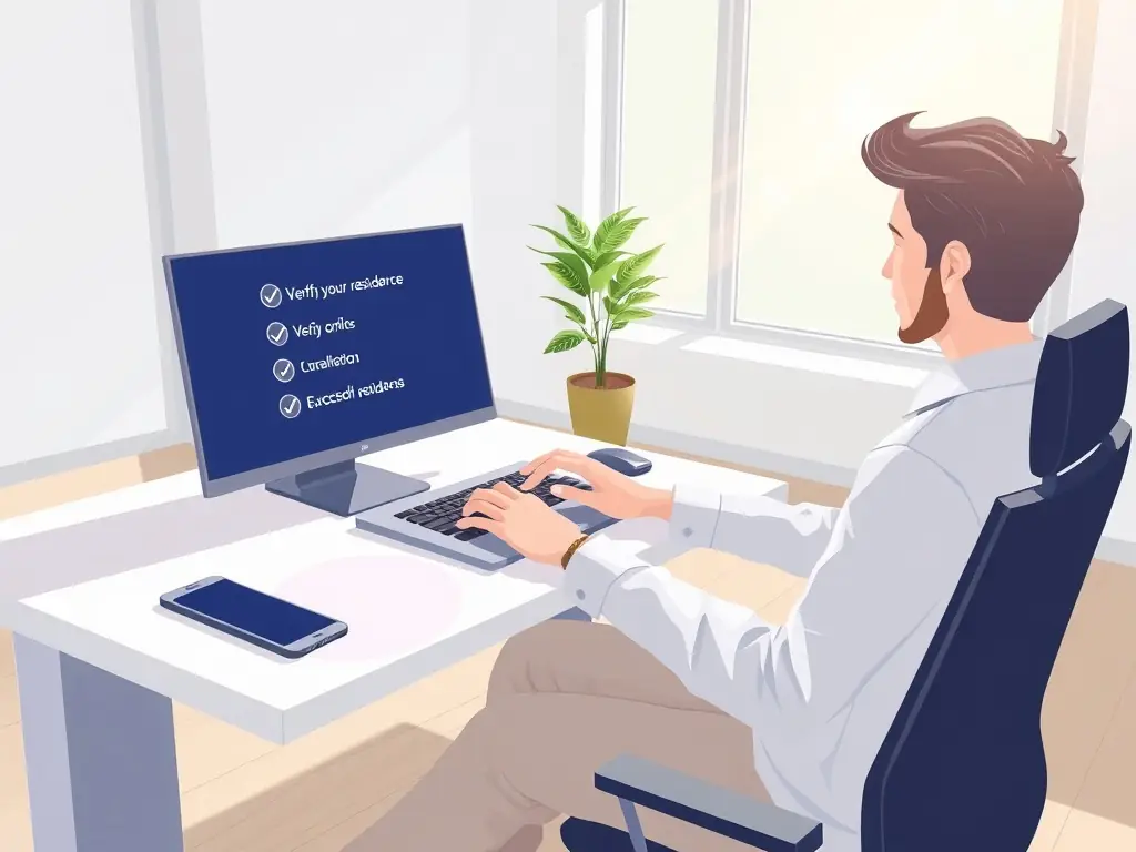 A person using a FinanceFusion online portal to fill out a mortgage application form on a laptop, with a secure and user-friendly interface.